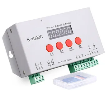 Контролер K-1000C K1000C WS2812B WS2811 APA102 T1000S WS2813 led софтуер контролер 2048 пиксела DC5-24V