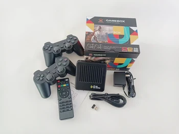 G11Pro Ретро Игрова конзола 64G Game Box 2,4 G Двойна Безжична 4K HD TV Box Android 9,0 60000 + игри, Игри за PS1/PSPSP/DC/N64