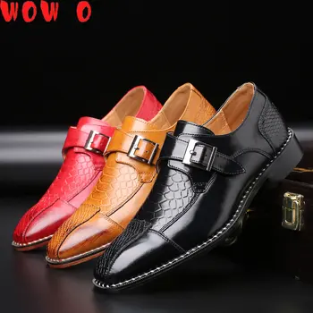 Класически Мъжки Бизнес Модела обувки с Крокодиловым модел, Заостренная Официалната Обувки От Изкуствена Кожа, Голям Размер на 48, Мъжки Празнична Булчински Обувки Zapatos