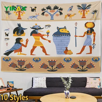 Египетски Гоблен Домашен Нощни Декор На Фона Спални Стенни Пирамида Стенопис Украса На Хола Гоблени