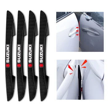 4 бр. Гумени етикети за защита ръбовете на вратите на автомобила от сблъсъци за Suzuki Vitara Swift Ignis Kizashi SX4 Baleno Ertiga 2018
