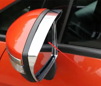 Оформление на Автомобила Покритие на Страничните Огледала за Обратно виждане Странични Козирка Щит Формоване на Кутията е Подходяща 2013 2014 2015 за Ford Ecosport 2 бр. в пакет