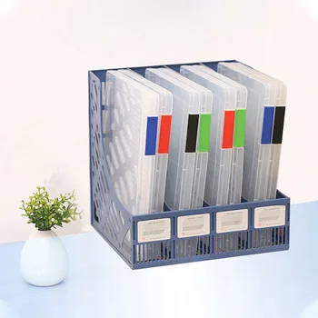 Прозрачна Кутия за съхранение на файлове класификация A4 A5 Преносим Скоба Пластмасова кутия Прозрачна довършителни операции кутия Преносима обтегач Color Ранд