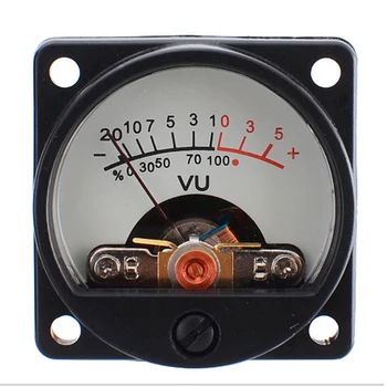 Панелът VU-meter 6V-12V Запис на Топло задна Светлина 500UA Панел VU-VU метър-Метър Усилвател Нивото на звука