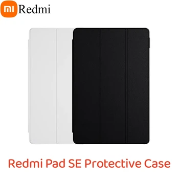 Оригинален Предпазен Калъф Xiaomi Redmi Pad SE СЪС стабилна Стойка Intellisense Flip Awakening 11-инчов Кожена Обвивка ПУ Protective Shell