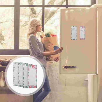 4 Бр Магнитни стикери Точков Бележник за водене на записки Магнити Бележник в хладилник за привличане на хладилници
