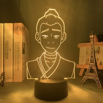 3D лампа Sokka Avatar The Last Airbender за дома, Подарък за Рожден Ден Led нощна светлина Avatar Room Decor Light Sokka