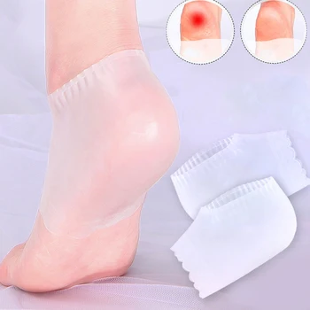 Силиконови чорапи за грижа за краката Хидратиращ гел Тънки Чорапи за пети Средства за защита на кожата на краката Завързана калъф за пети Супер Високо качество на 1 Чифт 