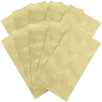 20 листа горенето на етикети, Подаръчни опаковки Опаковки с етикети за Самозалепващи се пликове сватбени етикети от PVC за пликове