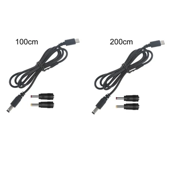 M6CA USB Type C C до 5,5x2,1mm 4,0x1,7 мм 3,5x1,35 мм, 12 PD Trigger захранващ Кабел за LCD монитори Cine Radio Broadcast