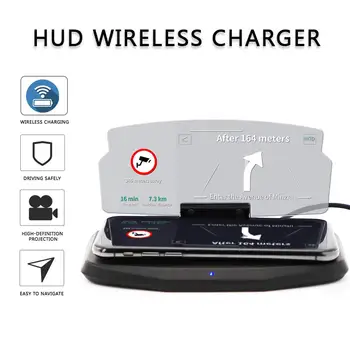 HUD-Рефлексен Навигация на Мобилен Телефон Безжично Зареждане, Стоящ Дисплей Мини Аксесоари За автомобили Hud Display Car 2022