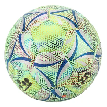 Светлинен футболна топка Размер 5 Практичен стръмен Специален отразяваща футболна топка, устойчив на абразия за тренировки