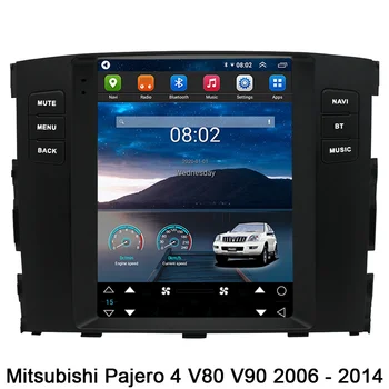 За Mitsubishi Pajero 4 V80 V90 2006 Г. 2012 2013 2014 Tesla Стил Екран Кола Радио Мултимедия Видео Carplay Navi DVD Стерео GPS