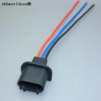Shhworldsea 1 бр. Конектор кабели кабели за фарове, адаптери за контакти H13, автомобилна лампа с нажежаема жичка