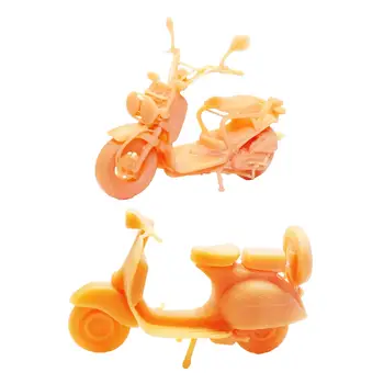 1/64 Умален модел на мотоциклет колекционерски Мини-превозни средства, Играчки за куклена къща Реквизит за снимки на Природа Пейзаж Оформление диорами