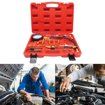 Тест инжекторного помпа на двигателя на колата; Комплект инструменти за измерване на налягането в горивата помпата за високо налягане