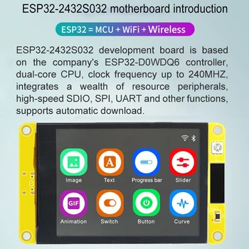 ESP32 IPS TFT RGB LCD модул Dual Core CPU Development Board 3,5-инчов RGB Дисплей Smart Screen, WiFi, Bluetooth-съвместими модул