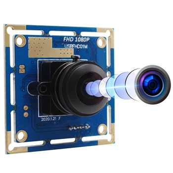 Модул USB-камера Fisheye 2.0-мегапикселова Такса мини камера Ominivison OV2710 MJPEG 30 кадъра в секунда/60 кадъра в секунда/120 кадъра в секунда CMOS