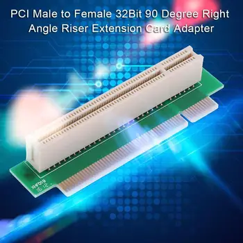 32-битов адаптер за свързване към конектора PCI под прав ъгъл от 90 градуса, удължител за карти