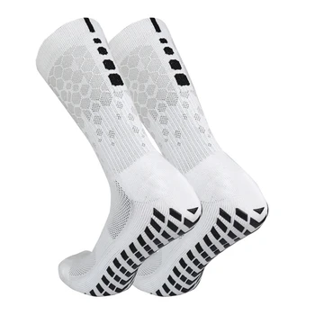Мини футболни чорапи за мъже и жени, дишащи спортни чорапи с захватами за йога, футболен зала