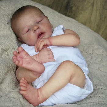 NPK 40 см За новородено, много мека силиконова кукла-Реборн, Реалистичен премиум дете, за деца, подарък за рожден Ден
