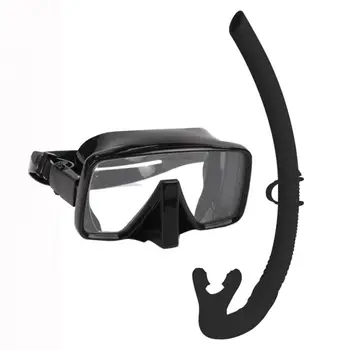 Суха тръба набор от анти-мъгла, ясна визия очила за плуване, силиконова, с панорамна гледка екипировка за гмуркане с шнорхел възрастни, безплатен за гмуркане тръба комплект