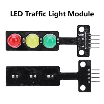 5V Led модул за показване на светофар 5 мм, Червен Жълт Зелен Мини led модул светофар за модел на система светофар