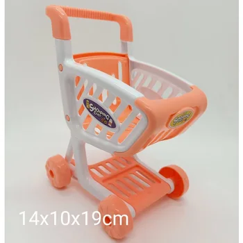 Новата количка е количка, кошница за пазаруване, рокля в супермаркета, режим на ръчни колички за притворных игри, аксесоари за съхранение на аксесоари за кукли Барби