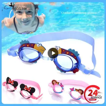 1 бр. Професионални очила за плуване, слънчеви очила за плуване с анимационни герои за момичета, с затычкой за уши, водоустойчив фарове за очила за плуване за деца