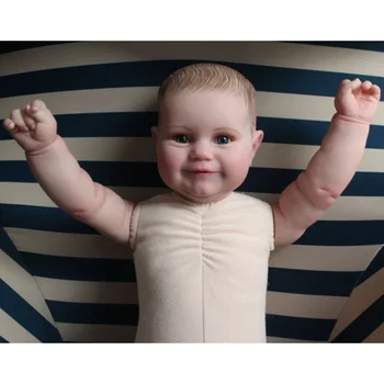 Кукли Реборн 60 СМ Reborn Baby Doll Без Дрехи Мека Vinyl Улыбающаяся Художествена Кукла, Подарък за Дете, За Рожден Ден, Играчка-Одевалка за Момичета
