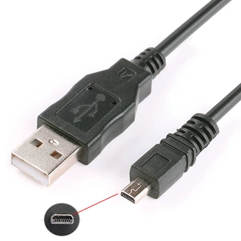 8Pin USB Кабел за NIKON Coolpix S100 P7800 P7700 P7100 P6000 P330 P310 P300 P100 L830 L820 L620 L610 L6 L5 L4 P500 S2800