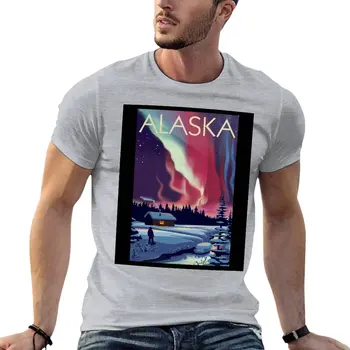 Копие винтажного плакат wild Alaska poster 11 Тениска с къс ръкав забавни тениски мъжки графични тениски забавни