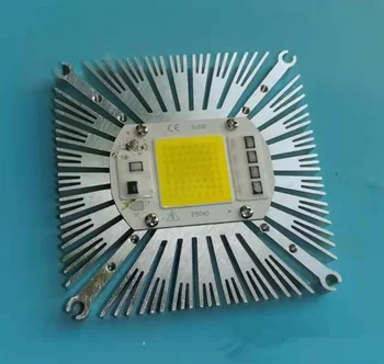 квадратен led радиатор 97x20 мм Алуминиев радиатор 50 W, охлаждане на led чипове с капацитет от 50 W