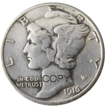 Копие монети Mercury 1916D със сребърно покритие