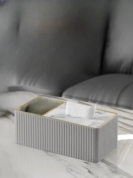 Висококачествен лампа, творчески масичка за кафе в стил луксозен, кутия за съхранение, многофункционална кутия за хартия