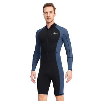 Неопреновая облекло за гмуркане и сърф с цип, мъжки бански костюм за гмуркане и сърф, който предпазва от надраскване, който предпазва от студ, екипировка за практикуване на топли водни спортове