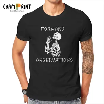 Мъжки t-shirt Fog Praying Skeleton, памучен тениска Forward Observations Group, през цялата деколте, риза с къс ръкав, облекло