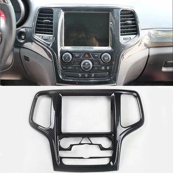 За Jeep Grand Cherokee 2014-2015 1 бр. Панел за управление на автомобилна навигация от ABS-пластмаса, покритие на капака на вентилационни отвори на климатика, оформление на автомобила
