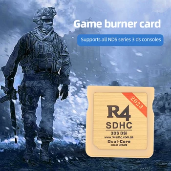 Безопасна игра флаш карта, златисто-бяло на цвят за цифрови карти памет SDHC R4 Преносима флаш-карта за игри за NDS 3DS