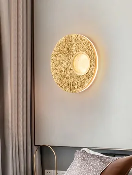 стъклена монтиран на стената лампа, модерен crystal led hexagonal монтиран на стената лампа, интериор за спални, безжичен стенен лампа, хубава лампа, стенни лампи с оленьими рога