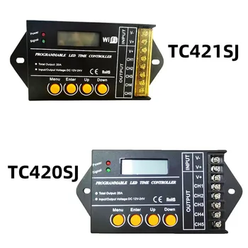 TC420SJ TC421SJ NL502 Програмируеми Led Контролер време TC420 TC421 Актуализиран 12-24 В 20A 5CH Сензорен Екран WiFi PC Телефон, Приложението за Управление на