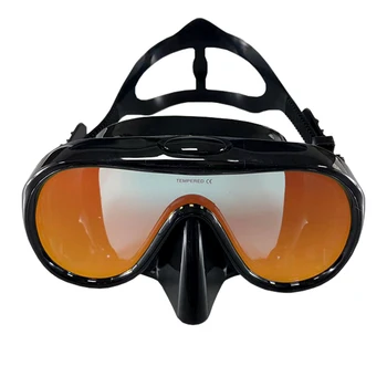 Професионални плувни водоустойчив меки силиконови очила с противотуманным покритие, напълно суха дихателна тръба, маската за гмуркане