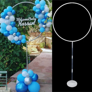 2 комплекта кръг на каботажните за балони, арка, балони, венец, пръстен, рамка за балони, държач за сватбена украса, душата на дете, детски рождени дни.