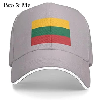 Бейзболна шапка унисекс с флага на Литва е Подходящ за мъже и жени, регулируем шапка за татко, шапка за сандвич