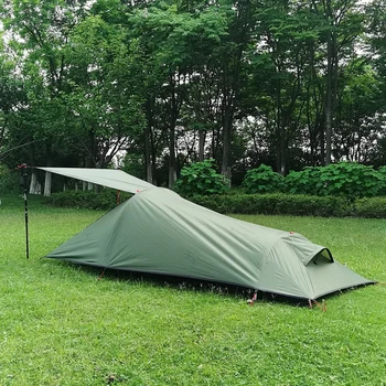 Палатка за къмпинг, на открито, на 1 човек с дишаща вкара кърпа и лесен монтаж - идеални за пешеходен туризъм.