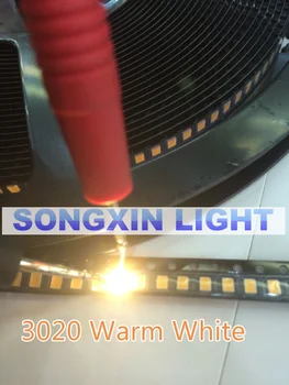 1000шт 3020 3021 3022 бяла/топло бяла светлина SMD led SMD 20-22 lm Размер крушка led лампи: 3.0*2.0*0.8 мм 0,2 W 60 ma