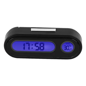 Автомобилни Цифрови термометри часовници Удобни трайни 2 в 1 Изискан Голям LCD екран с led подсветка за автомобил