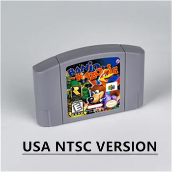 Банджо-Казуи за 64-битов игра касета, версията за САЩ, формат NTSC