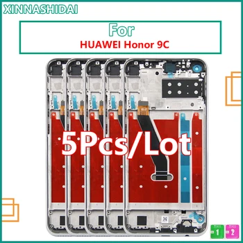 5 бр./лот, нов висококачествен LCD дисплей за Huawei Honor 9C, LCD дисплей, смяна на сензорен екран, цифров преобразувател в събирането на