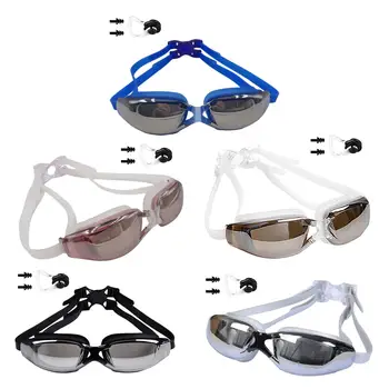 Очила за плуване унисекс с футляром, защита от замъгляване, дамски младежки за възрастни, за гмуркане, за мъже